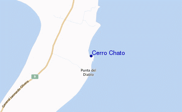 mapa de ubicación de Cerro Chato