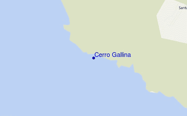 mapa de ubicación de Cerro Gallina