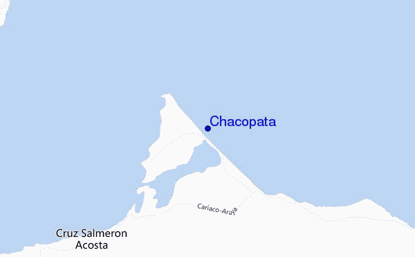 mapa de ubicación de Chacopata