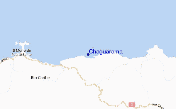 mapa de ubicación de Chaguarama