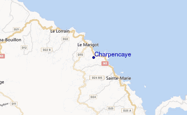 mapa de ubicación de Charpencaye