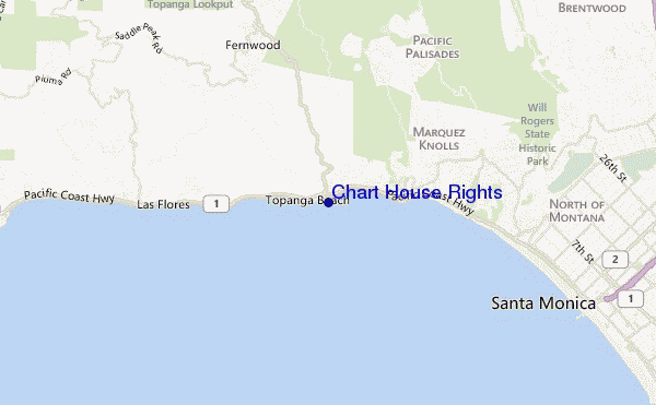 mapa de ubicación de Chart House Rights