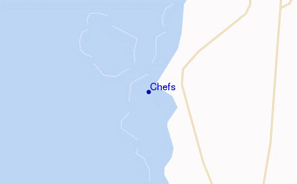 mapa de ubicación de Chefs