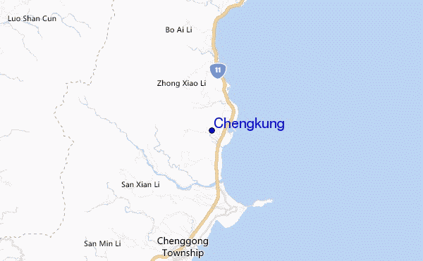 mapa de ubicación de Chengkung