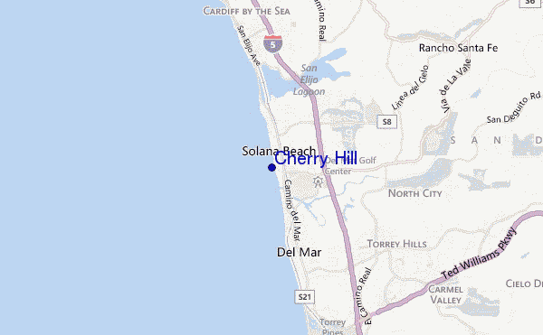 mapa de ubicación de Cherry Hill
