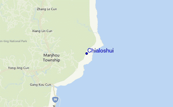 mapa de ubicación de Chialoshui