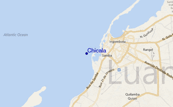 mapa de ubicación de Chicala