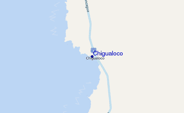 mapa de ubicación de Chigualoco