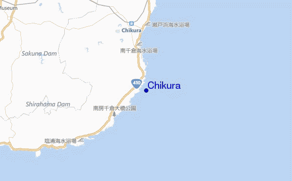 mapa de ubicación de Chikura