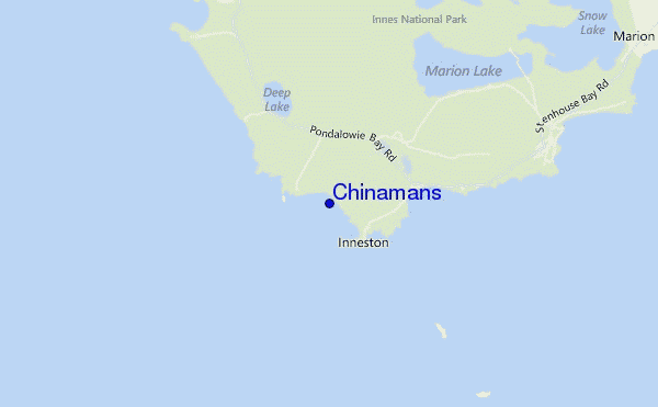mapa de ubicación de Chinamans