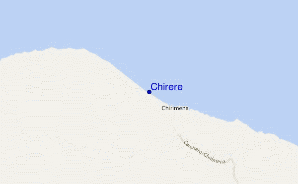 mapa de ubicación de Chirere