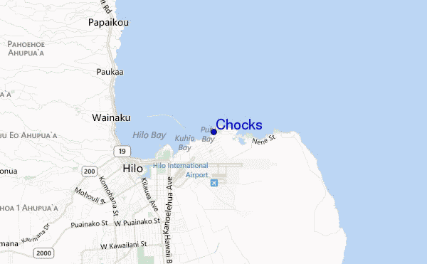 mapa de ubicación de Chocks