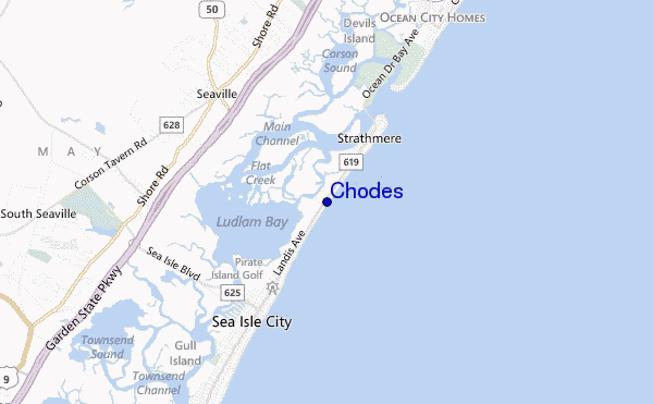 mapa de ubicación de Chodes