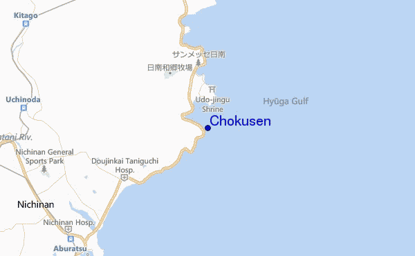 mapa de ubicación de Chokusen