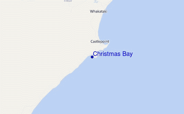 mapa de ubicación de Christmas Bay
