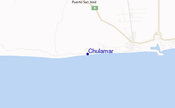 mapa de ubicación de Chulamar