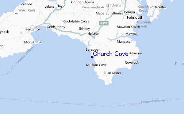 Church Cove Location Map