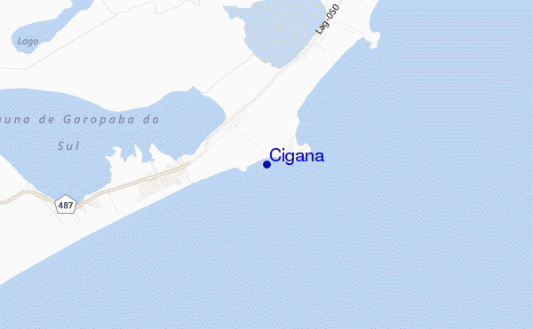 mapa de ubicación de Cigana