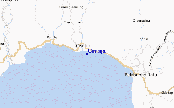 mapa de ubicación de Cimaja