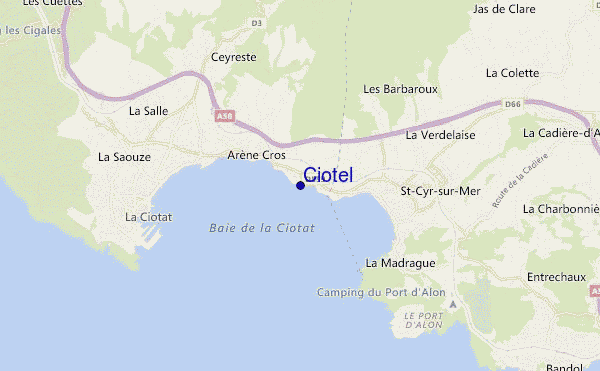 mapa de ubicación de Ciotel