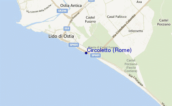 mapa de ubicación de Circoletto (Rome)