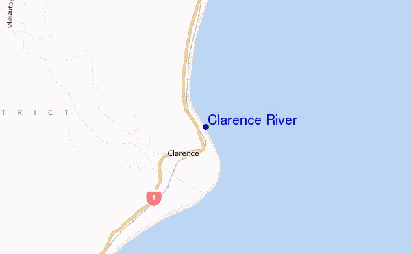 mapa de ubicación de Clarence River