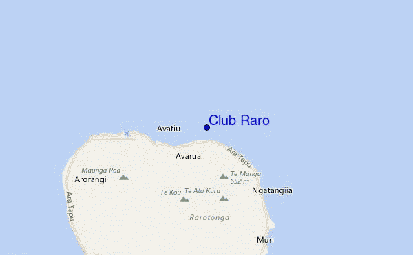 mapa de ubicación de Club Raro