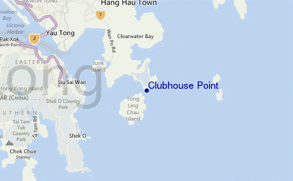 mapa de ubicación de Clubhouse Point