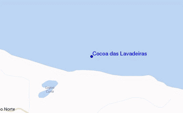 mapa de ubicación de Cocoa das Lavadeiras