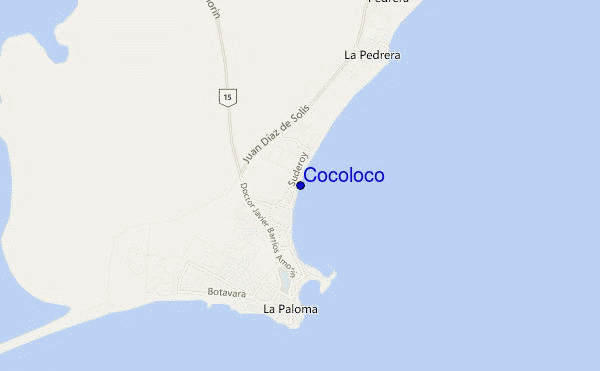 mapa de ubicación de Cocoloco