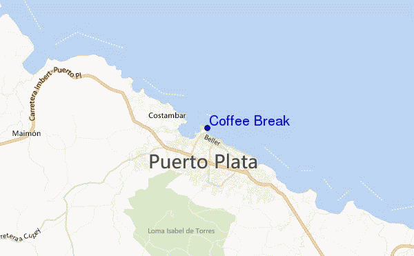 mapa de ubicación de Coffee Break