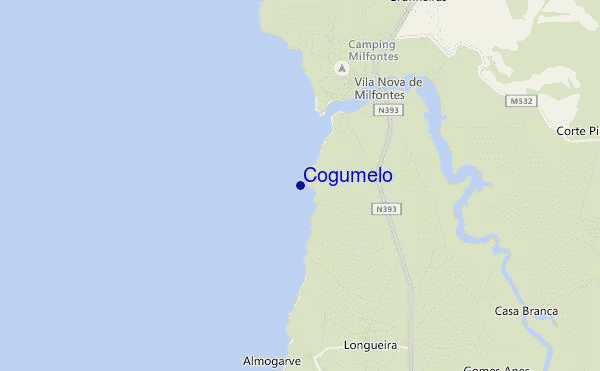 mapa de ubicación de Cogumelo