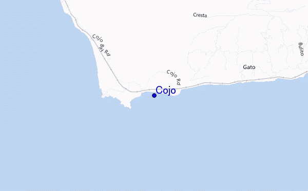 mapa de ubicación de Cojo