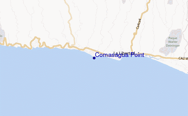 mapa de ubicación de Comasagua Point
