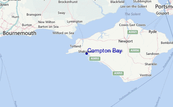 Compton Bay Location Map