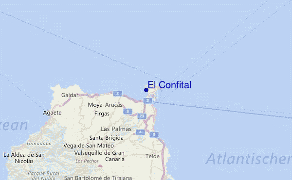 El Confital Location Map