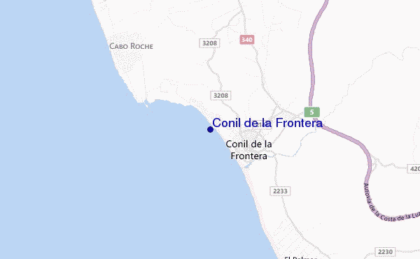 mapa de ubicación de Conil de la Frontera