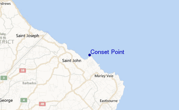 mapa de ubicación de Conset Point