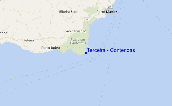 mapa de ubicación de Terceira - Contendas
