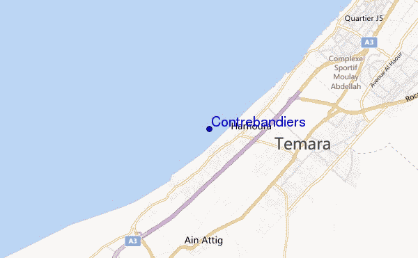 mapa de ubicación de Contrebandiers