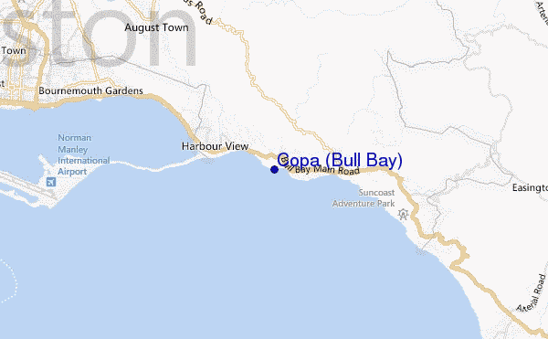 mapa de ubicación de Copa (Bull Bay)
