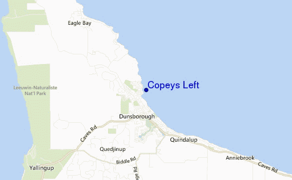 mapa de ubicación de Copeys Left