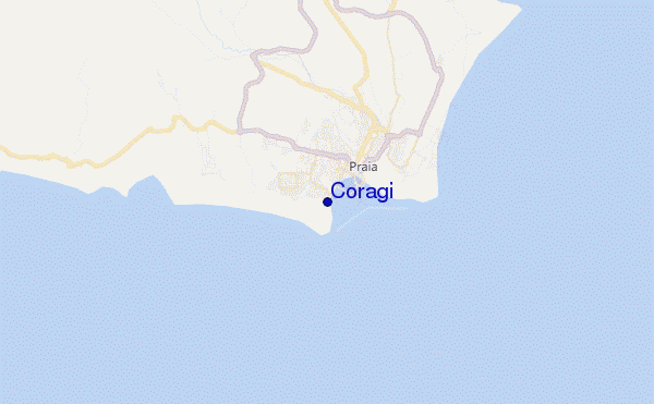 mapa de ubicación de Coragi