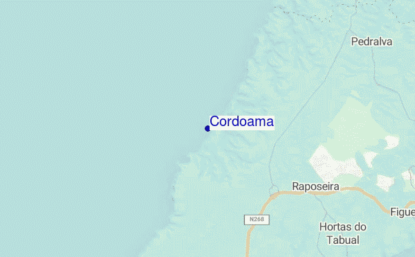 mapa de ubicación de Cordoama