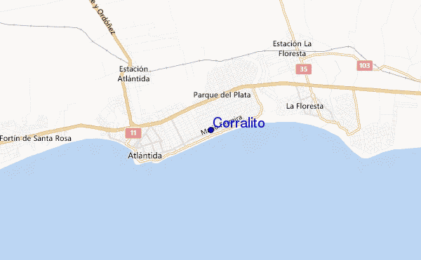 mapa de ubicación de Corralito