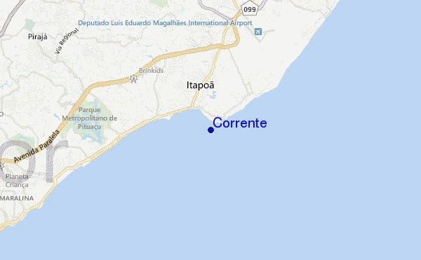 mapa de ubicación de Corrente