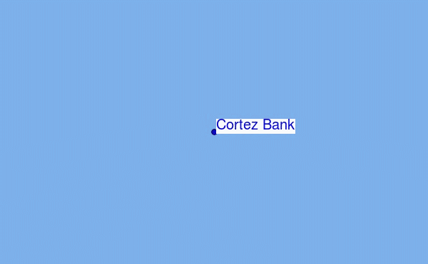 Cortez Bank Location Map