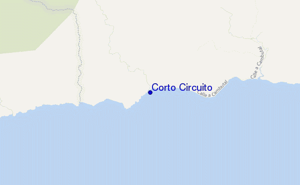 mapa de ubicación de Corto Circuito