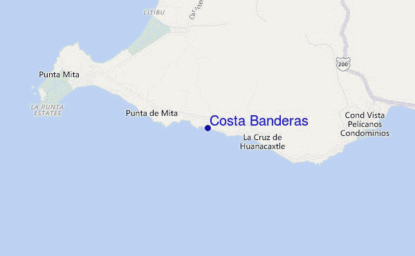 mapa de ubicación de Costa Banderas
