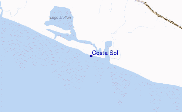 mapa de ubicación de Costa Sol